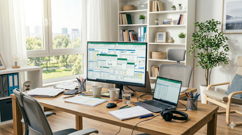Schema grafico caotico con strumenti scollegati